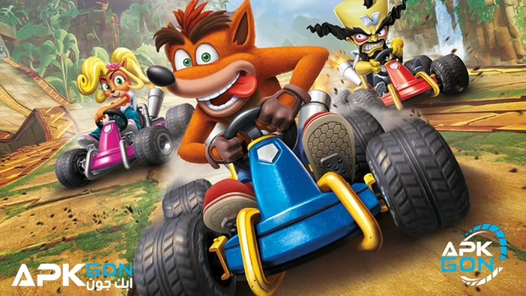 طريقة اللعب في لعبة كراش للكمبيوتر Crash Team Racing