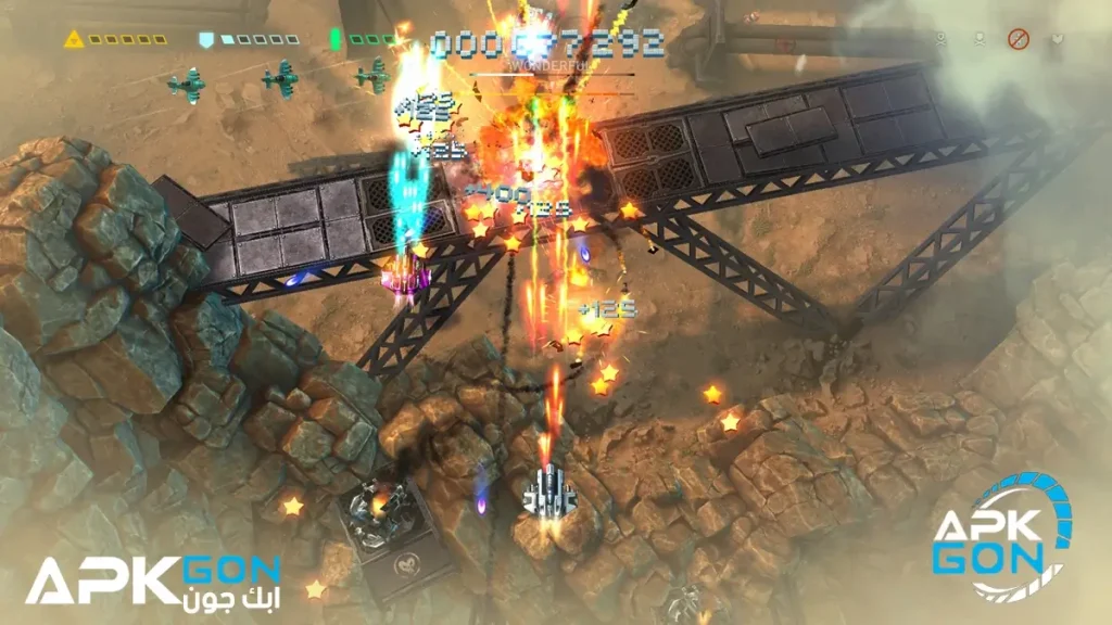 مراحل كثيرة عند تحميل لعبة sky force reloaded