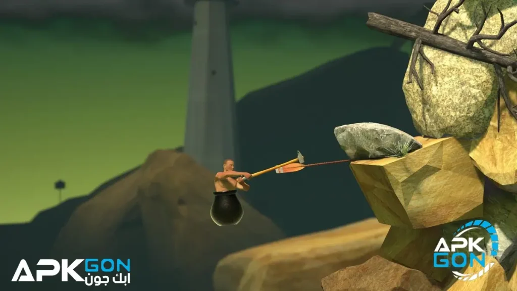 ما هو هدف لعبة getting over it؟