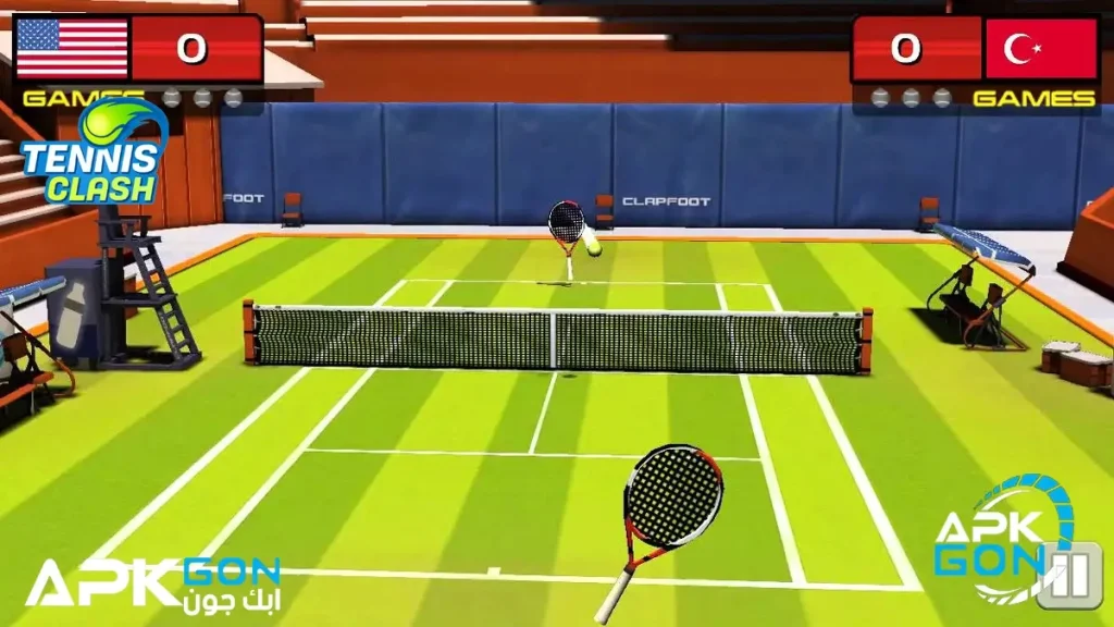 طريقة تحميل لعبة tennis clash