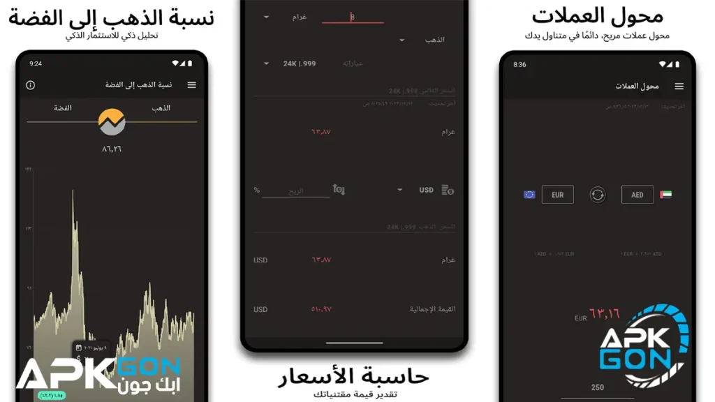 تحميل تطبيق أسعار الذهب والدولار اليوم